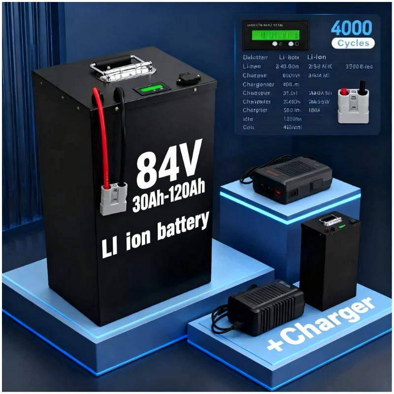 72V 40Ah Lifepo4 Battery Pack - Batterie lithium-ion 84V 50Ah 30Ah 100Ah