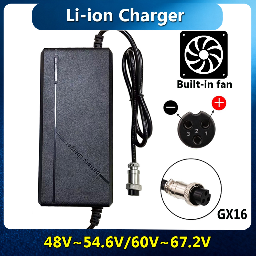 84V 20A Smart Charger - Chargeur Li-ion 54,6V 67,2V pour batterie