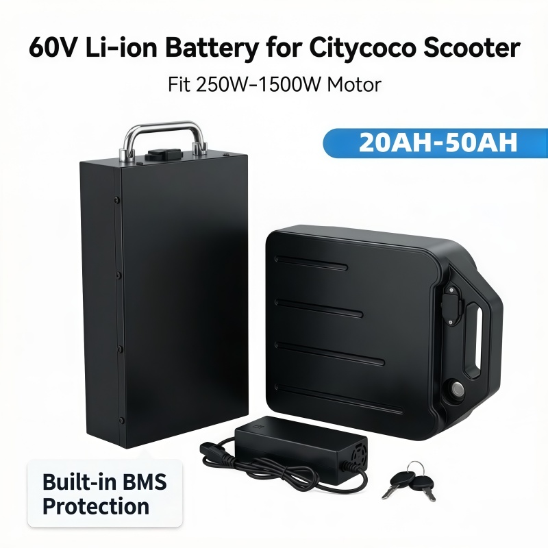 60V 50Ah Electric Scooter Battery - Batterie au lithium 60V avec protection