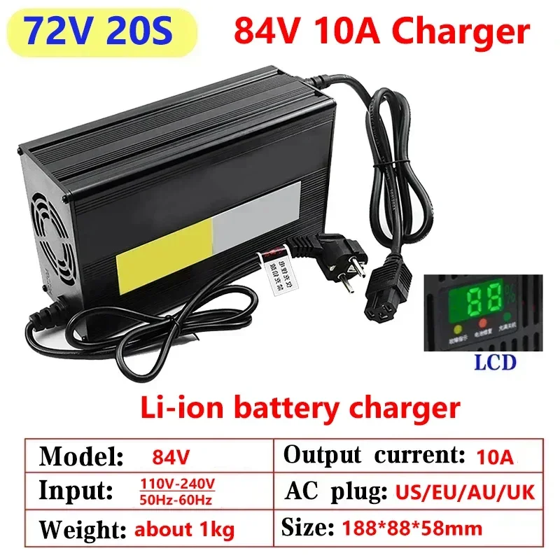 Chargeur rapide de batterie au - 84V 20A Smart Charger avis et prix