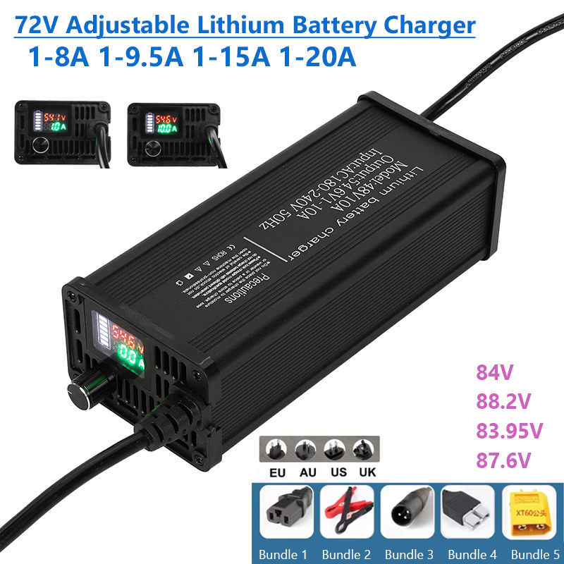 Chargeur de batterie au Lithiu - 72V 15A Fast Charger avis et prix